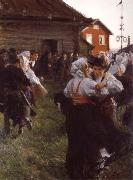 Anders Zorn Midsummer dance oil painting reproduction